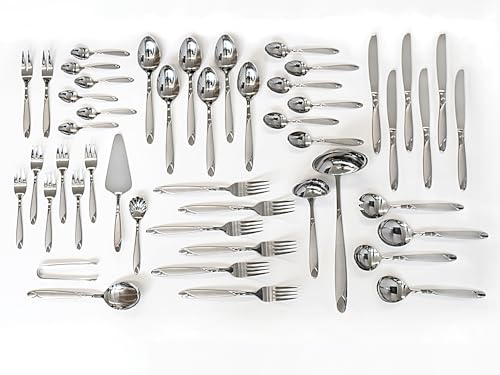 Edelstahl Besteck Set 72 Teile ohne Koffer – Messer, Gabel, Löffel (Model 3000)