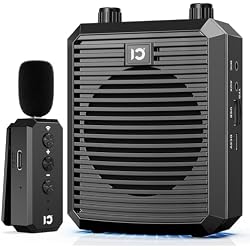 SHIDU Portable Voice Amplifier for Teachers Wireless Lavalier Microphone | 18W Speaker with 2.4G Wireless Microphone Rechargeable Personal PA System for Classroom, Tour Guide Yoga Fitness Instructors