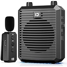 SHIDU 18W Voice Amplifier with Wireless Lavalier Microphone, Portable Speaker with 2.4G Wireless Microphone Rechargeable Personal PA System for Teachers Classroom Meeting Training