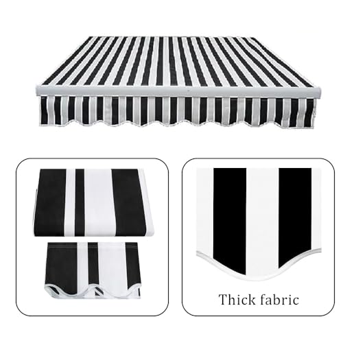 Toile de rechange rétractable pour auvent gris de qualité supérieure