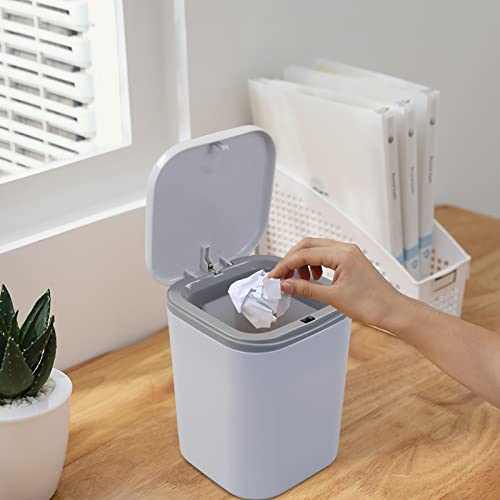Idomy bote de basura mini de 1.5 litros para escritorio miniatura 4