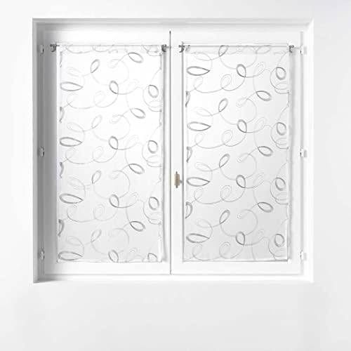 Coppia Di Tende A Zampa Atout Ciel - Blu Anatra - 2 Pezzi 60x160 Cm, In Poliestere, Pronte All'uso - 2