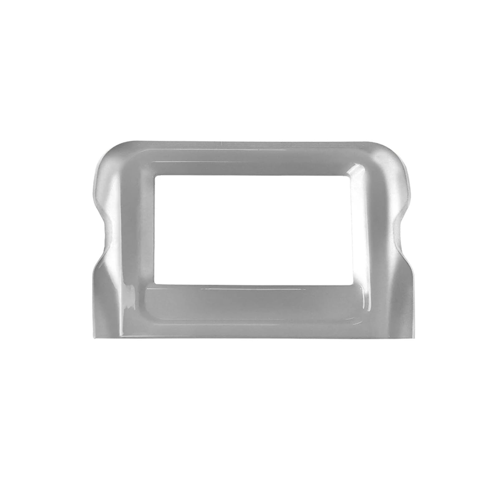 Interior Cover Trim Sticker Car Center Console Navigation Panel Cover for Jeep for Wrangler for JL for JLU 2018 2019 2020(Silver)