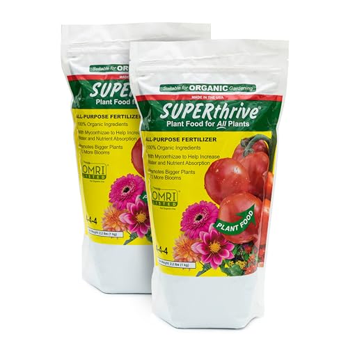 Image of SUPERthrive Organic All-Purpose Fertilizer, 4-4-4, 2.2 lbs, 2-Pack