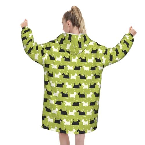 Sweat à capuche couverture flanelle ample et chaud - 3
