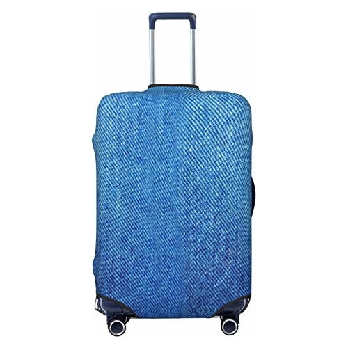 Travel Luggage Cover Denim BlueSuitcase Cover, Suitcase Protector for 18-32 In Large