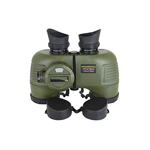 Binocular 7x50 con brújula marina y rango automático miniatura 1