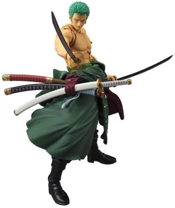 Miniatura 1 de Acxiifg Figura de anime, Roronoa Zoro de 7.1in, articulaciones movibles de PVC, colección de figuras de acción de PVC, modelo, juguetes, colección