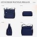 Imagen de DEEVORCA Casual Bolso De Hombro Mujer Moda Bolsos Cruzados Nylon Ligero Impermeable Bolsas De Mensajero Trabajar Fiesta Viajar Simple Bolso Satchel Múltiples Bolsillos Azul
