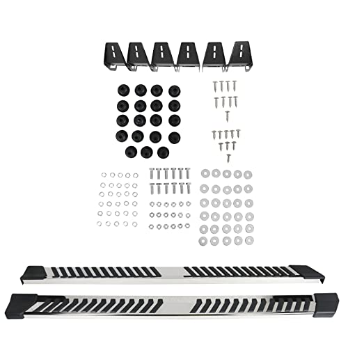 Estribos laterales acero inoxidable color plata para Ford F150 miniatura 5