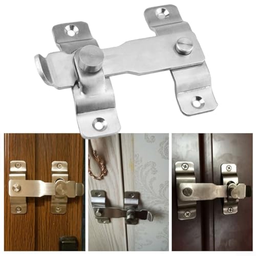 Cierre de seguridad resistente para puertas interiores, perfil de puerta con ranura para fácil acero