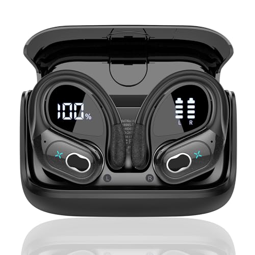 AI Kopfhörer Übersetzer, 3-in-1Bluetooth 5.4 Echtzeit Sprachübersetzer Kopfhörer 164 Sprachen mit App, 75Std Übersetzer mit Ohrhaken und ENC Mic, 6 Übersetzungsmodi für Business, Tiefschwarz