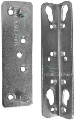Bed Snap 930 Heavy Duty Wood Rail Bed Fitting, with Screws, Set of 4