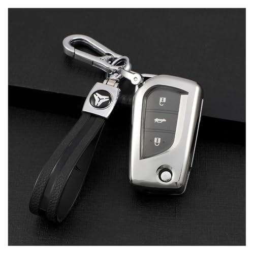 Carcasa llave Toyota Camry Auris Verso negra funda protectora 3