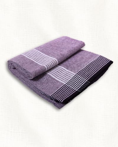 Image of Self Design Blended Solid cotton lungi for men | Daily Wear, Home Wear & Relaxation | 2 Meter | Unstitched