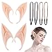 Produktbild GOLDGE Elfenohren Set (Elfenohr/Latexohr/falsches Ohr * 2 Paare und 4 pcs Perücken Twist Zopf Stirnband) für Halloween Cosplay Karneval Party Fasching Kostüm