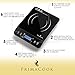 PrimaCook Hot Plate - Portable Induction Cooktop - Countertop Single Burner - Safe, Fast Heating for Gourmet Cooking - Sleek Design with Touch Controls - Energy Efficient Home Food Preparation (Black)