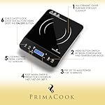 Portable Induction Cooktop - Single Burner Induction Hot Plate - Safe, Fast Heating for Gourmet Cooking - Sleek Design with Touch Controls - Energy Efficient Home Food Preparation (Black) - Image 3