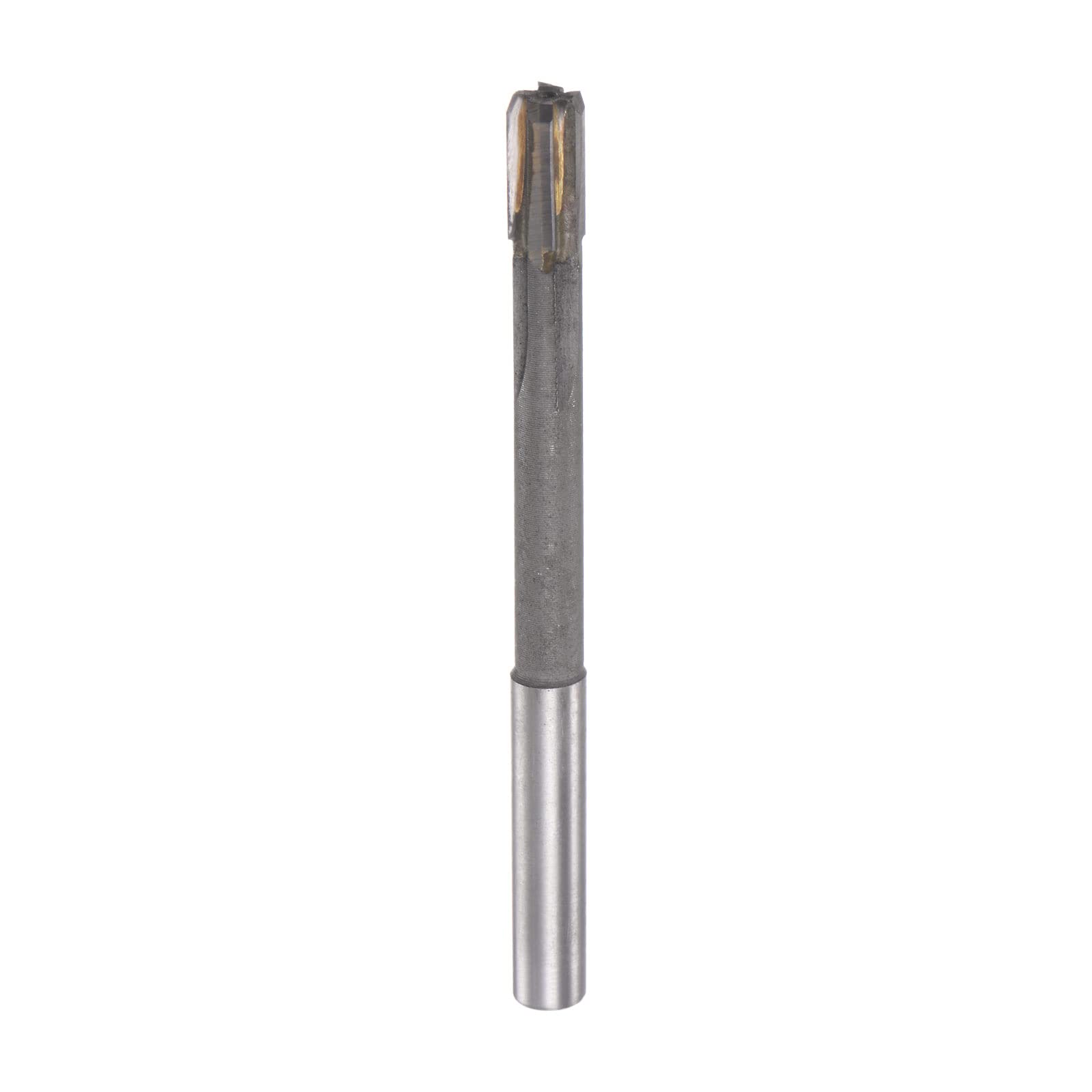 sourcing map Chucking Reamer 8mm H7 C1/K30 Carbide Tip Precision Straight Flutes Round Shank Lathe Machine Milling Cutter