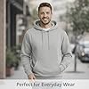 The Fancy Dress Hoodies for Men & Women UK - Unisex Plain Pullover Hooded Sweatshirt long Sleeve Inside Fleece Hoodie Top For Gym Work Running, (Grey Melange - XXL) #1