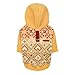 Puppia Skadi Winter Hoodie Warm Cozy Fashionable for Small Dogs, Yellow, Small