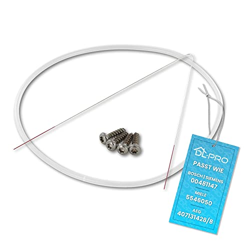 DL-pro Joint de bouchon de pompe 182 mm complet pour Siemens Bosch Neff 12005744 Kit de réparation pour lave-vaisselle Siemens Erreur e15 / Joint de pompe pour lave-vaisselle 12005317