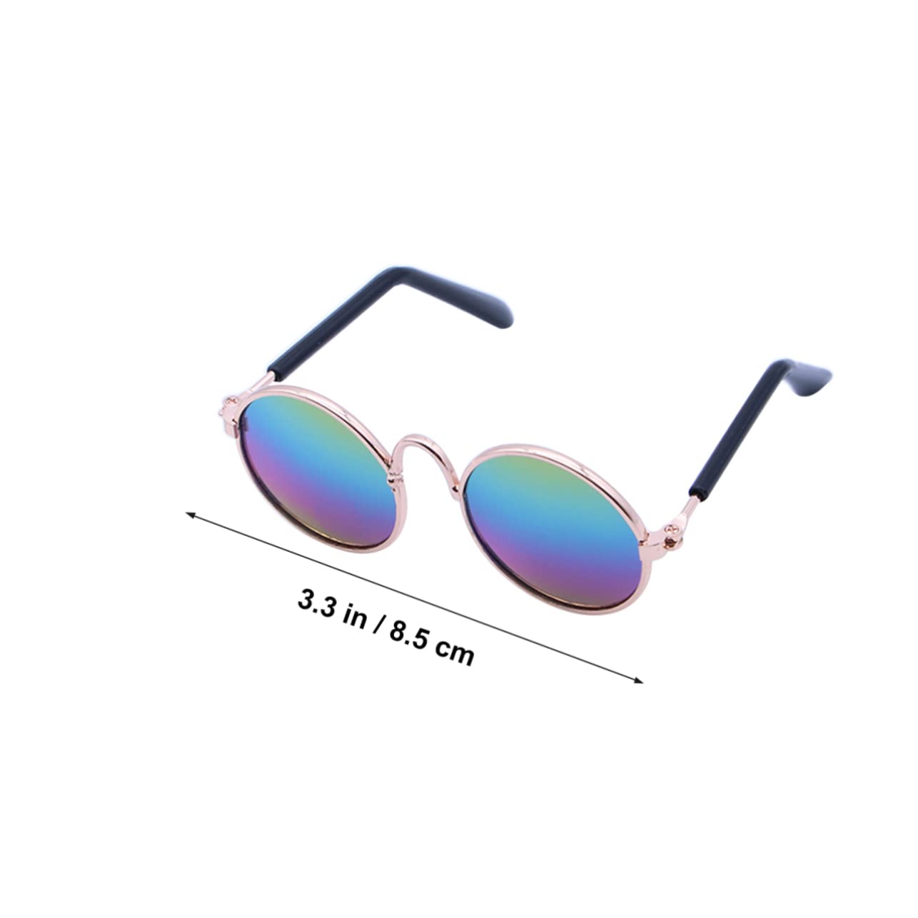 BESPORTBLE Pet Sunglasses for Cats and Dogs Fashion Trend Glasses Metal Frame Comfortable Spring Legs Stylish Pet Eyewear Random Color