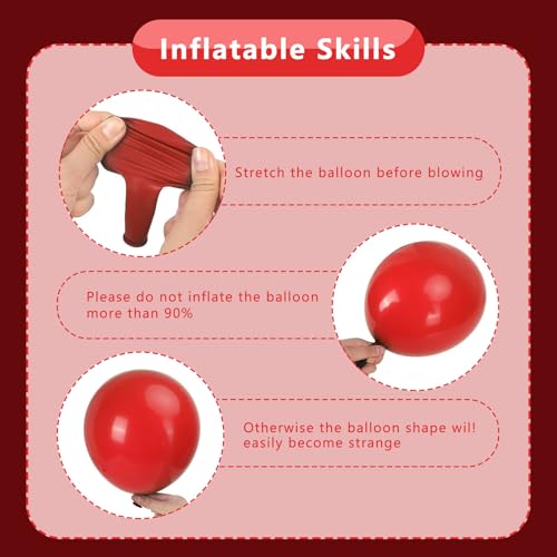 Image of Red Balloons Arch Kit,130pcs Red Balloons Garland,Different Sizes Latex Balloons for Birthday Party Graduation Baby Shower Wedding Balloon Decoration