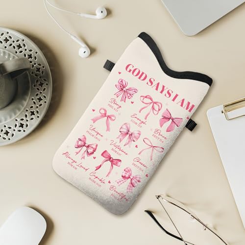 Image of Cell Phone Sleeve Pouch with Adjustable Strap - Christian Gifts