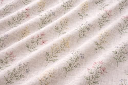 Image of DECORUM Cloud Cotton Double Bedsheet Floral Print with 2 Pillow Covers | 244 TC | Ultra Soft Feel | Premium Comfort | Breathable & Skin Friendly | for Bedroom (90 x 90 Inches)