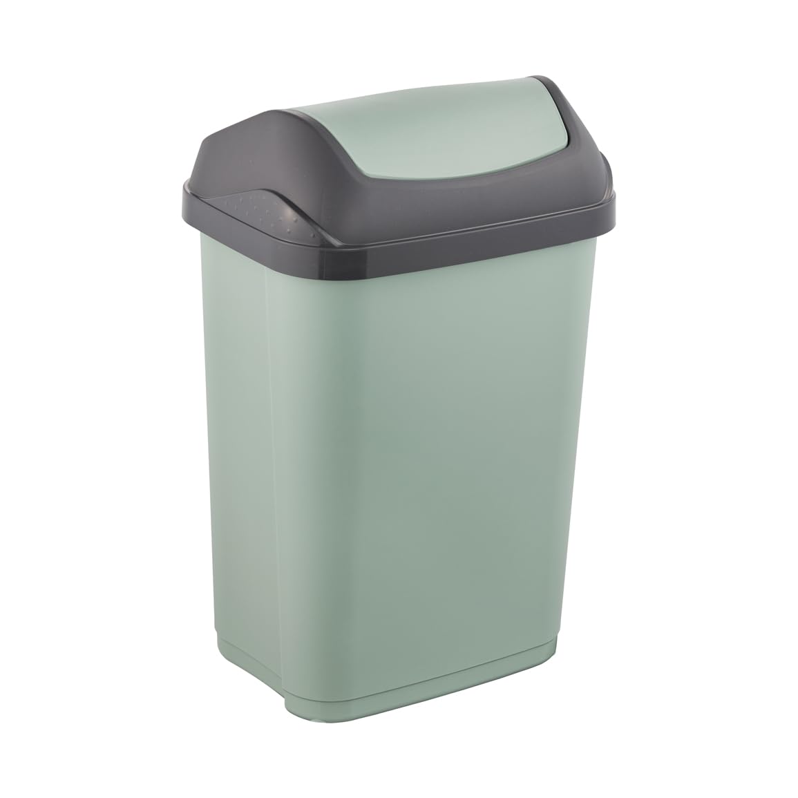 Besuche den keeeper- keeeper Mülleimer mit Schwingdeckel, 25 l, 33,5 x 25,5 x 53,5 cm, Swantje, Grün (Nordic Green) in use