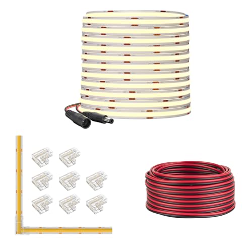 Tira LED COB 10 m 24V Blanco Natural Regulable Flexible miniatura 1