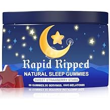 Radiya Natural Sleep Aid Gummies - Effective Melatonin 6 mg Fall Asleep Quickly and Gently in 30 Minutes - Sleep+ Gummies for Adults a Restful Nights Sleep - 60 Count 1pc