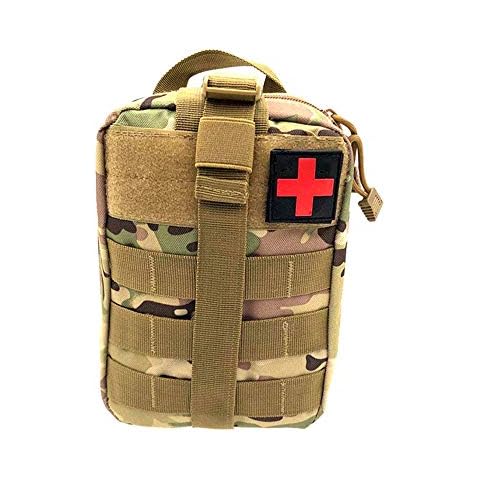 Wolike First Aid Bag Empty Tactical Medical Pouch EMT Emergency Survival Kit Outdoor Travel Molle Rip-Away EMT For Medical Multipurpose Waist Pack Military Utility kit (Camouflage) Cover