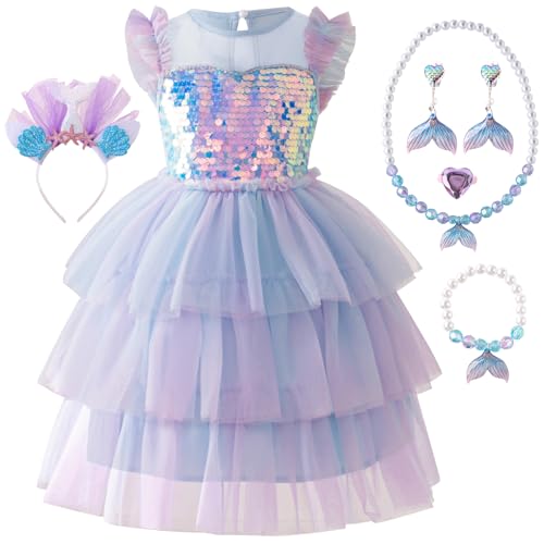 Girls Dresses for Dress Up Toddler Girls Halloween Costumes Party Princess Dress Birthday Outfit