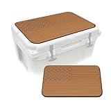 USATuff SeaDek EVA Mat Cooler Pad fits YETI 45 Tundra | Peel & Stick Application | Non Slip Comfort Accessories - US Flag (Mocha-Black)