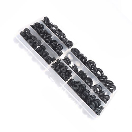 260Pcs Rubber Grommet Firewall Hole Plug Assortment Rubber Grommet Kit