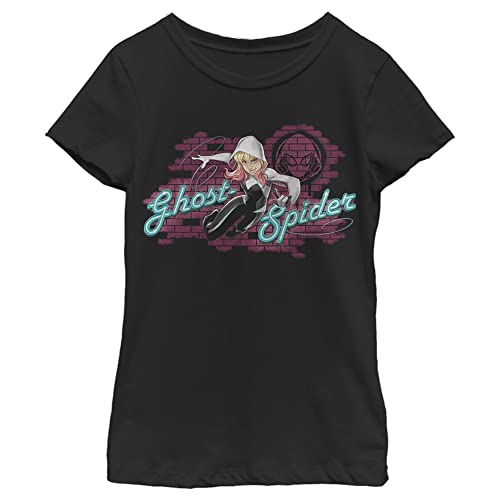 Marvel Little, Big Classic Ghost Spider Girls Short Sleeve Tee Shirt