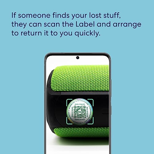 Tile Mate + Lost and Found Labels - Bluetooth Tracker for Keys, Bags and More; QR Scannable Labels for Laptops, Water Bottles, Kids Toys, Headphones and More. iOS and Android Compatible