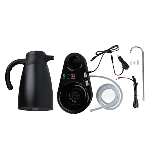 Hervidor eléctrico para auto 1200ml acero inoxidable miniatura 6