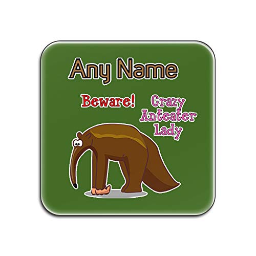 Dessous-de-verre brillant Crazy Anteater Lady pour vos apéritifs entre amis - 2