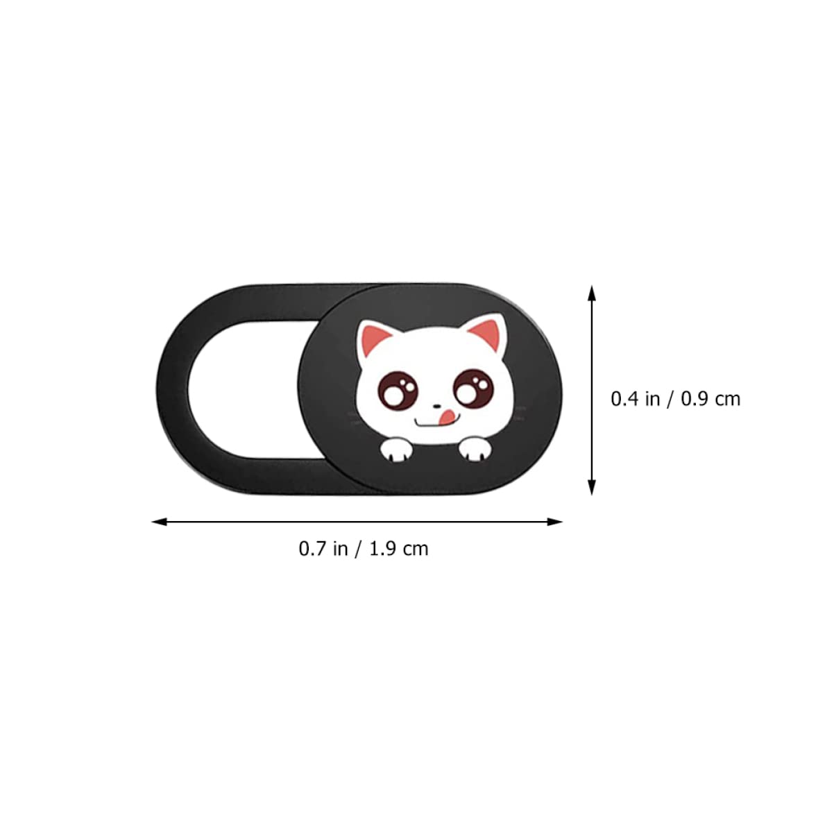 Abaodam 18piezas Cubierta De Privacidad para Webcam Diseño De Gato Deslizante y Fácil De Usar Protección para Laptop y Tablet Anti-Hacker y Seguridad Digital