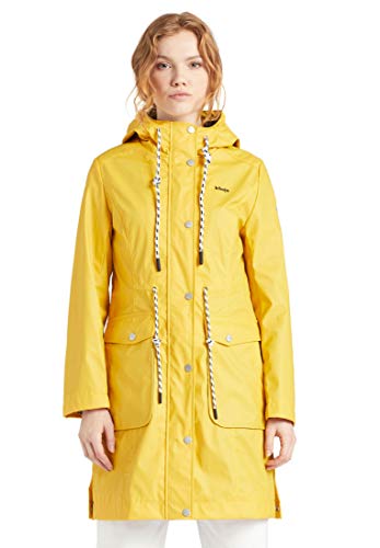 Preisvergleich Produktbild khujo Damen Mantel Darya Regenmantel Kapuze Innenfutter wetterfest Parka einfarbig