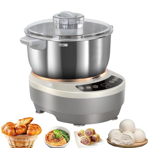 Amasadora doméstica de gran capacidad de 5L/7L,Máquina for hacer masa eléctrica con función de fermentación,Acero inoxidable 304, Sincronización por microcomputadora(7L)