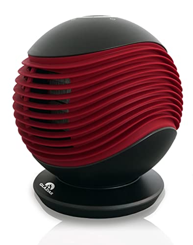 Glaziar Predator H25C/ Récahuffeur Portatif en Céramique/Rouge/ 1500W/ Jusqu´À 25M2/ Système Touch/Silencieux/Minuterie/Télécommande/réchauffer Portable Cover