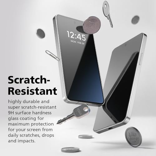 Film protecteur d'écran Samsung S25 Plus 9H anti-rayures et déverrouillage ultra rapide
