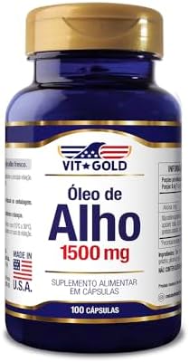 Óleo de Alho 1500mg Vitgold 100 cápsulas