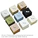 40pcs Beige Microfiber Jewelry Pouch 8 x 8cm Jewelry Packaging Bag Luxury Gift Fixed Strap Envelope Style Packaging Small Jewelry Gift Bags for Earrings Necklaces Bracelet Ring
