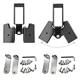 GZQIUYI 2 PCS AR500 Steel 2x4 Target Stand Brackets, High Strength Welded Construction Target Hanger/Holder, Spare Part, Heavy Duty A-Frame Swing Sets Brackets, Adjustable Legs for 2x4 Wood Board