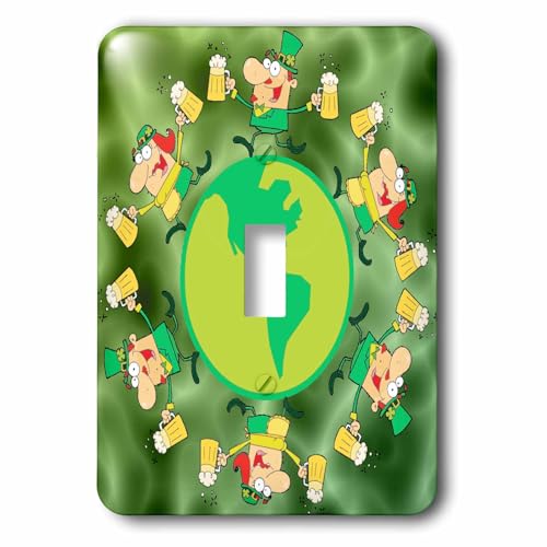 Leprachauns Célébrant la St Patricks Day interrupteur 3dRose, cadeau original de créateur